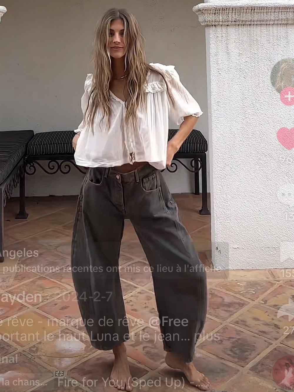 WE THE FREE-Good Luck barrel jeans-size 26